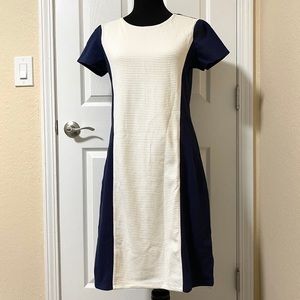 Liz Claiborne NY Textured Ponte Knit - Nav…